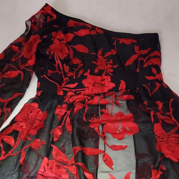 Venus EMBROIDERED ASYMMETRIC TOP - Picture 3 of 6